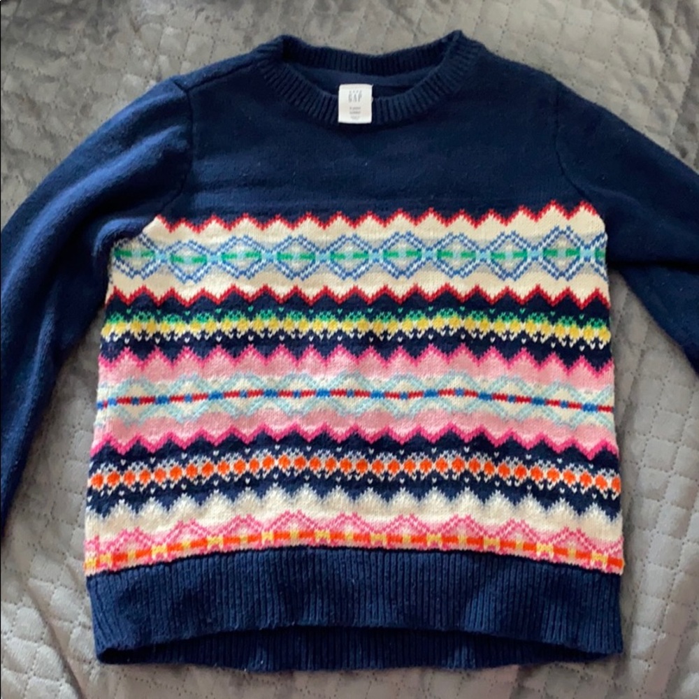 GAP KIDS, Girls Fair Isle Sweater